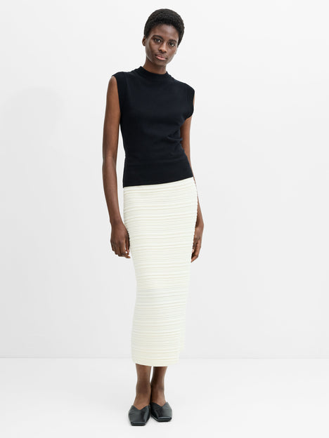 Ilene Black Tie Back Knit Top