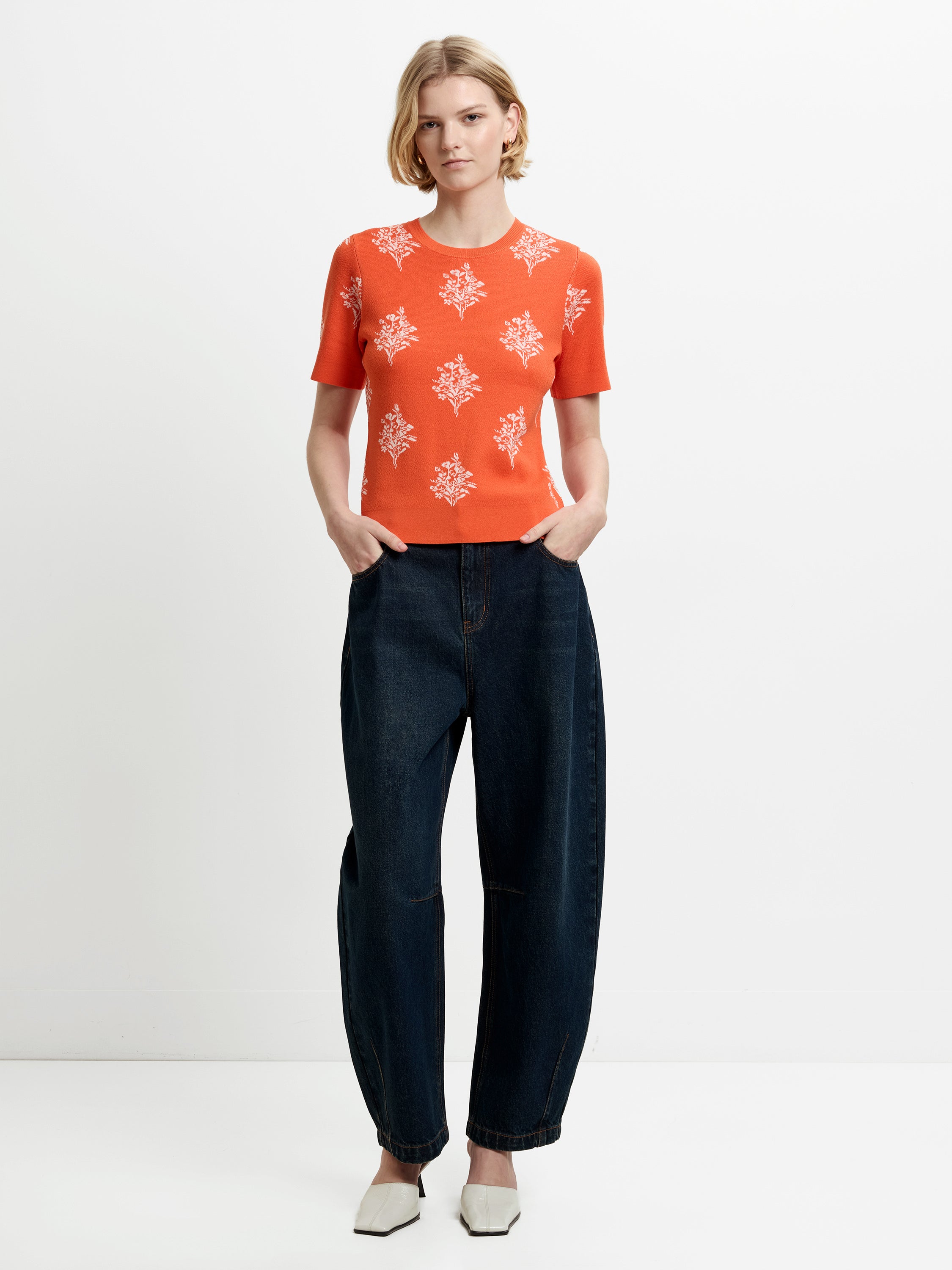 Imelda Ditsy Floral Knit Top