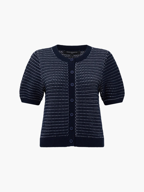 Haddie Mozart Knit Faux Button Top