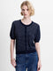 Haddie Mozart Knit Faux Button Top
