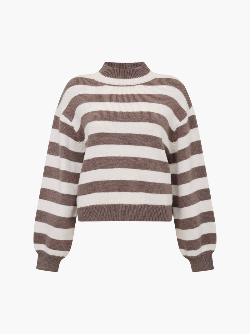 Larisa Knit Long Sleeve Striped Jumper