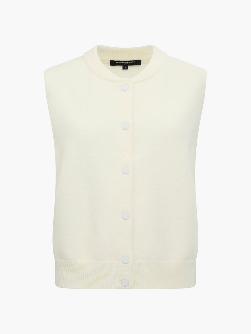 Shae Knit Sleeveless Bomber Vest