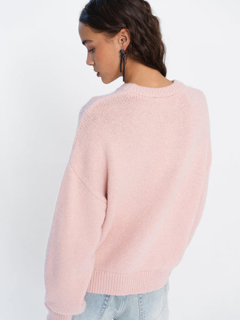 Patrice Knit Floral Motif Jumper