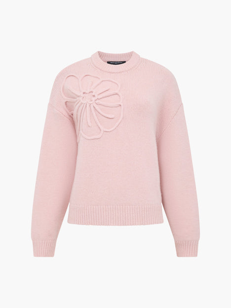 Patrice Knit Floral Motif Jumper