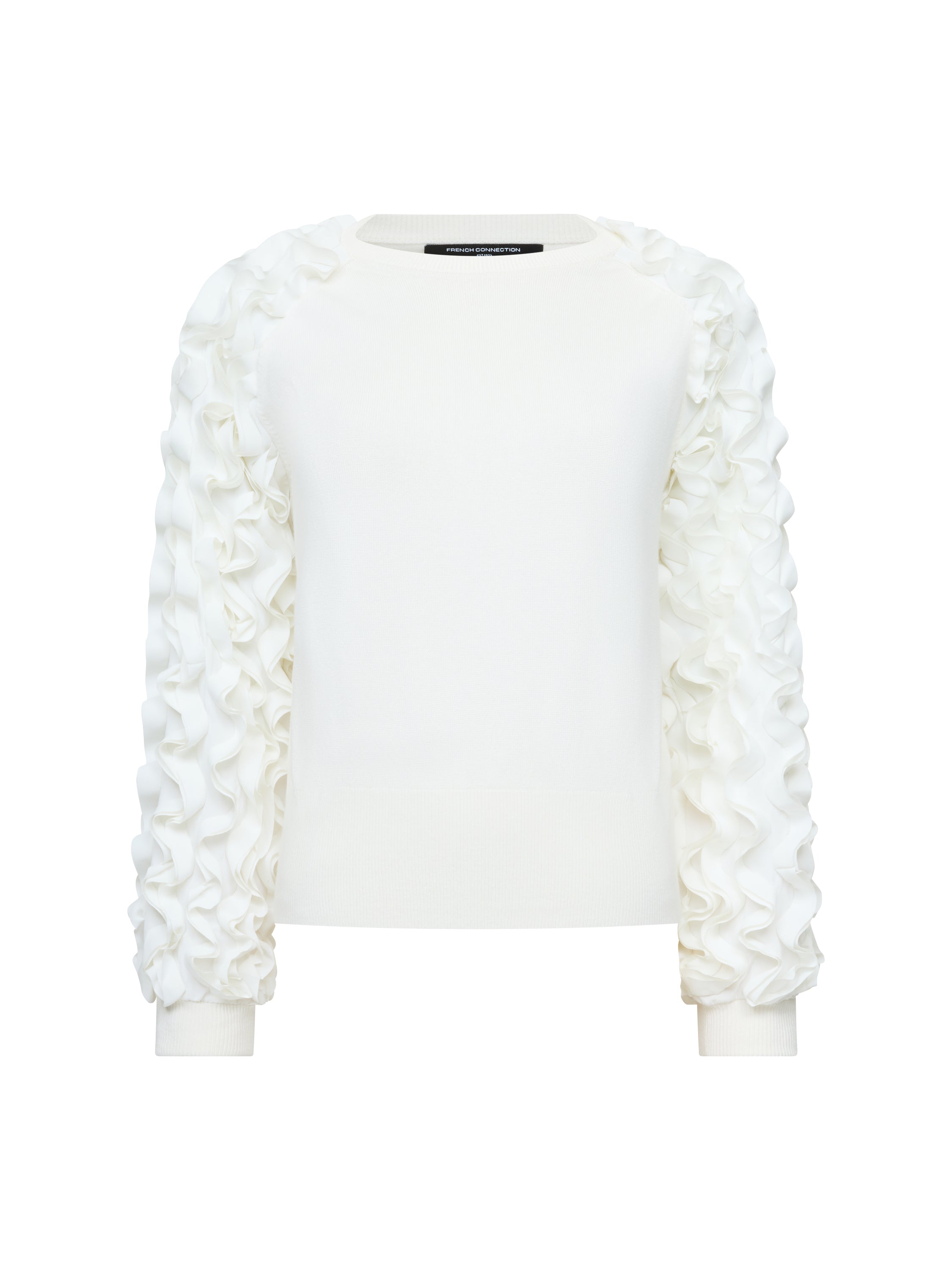 Krista Mix Ruffled Sleeve Jumper