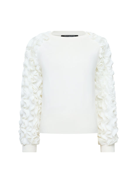 Krista Mix Ruffled Sleeve Jumper