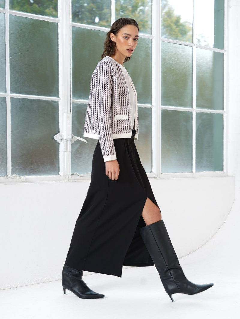 Noar Textured Knit Cardigan