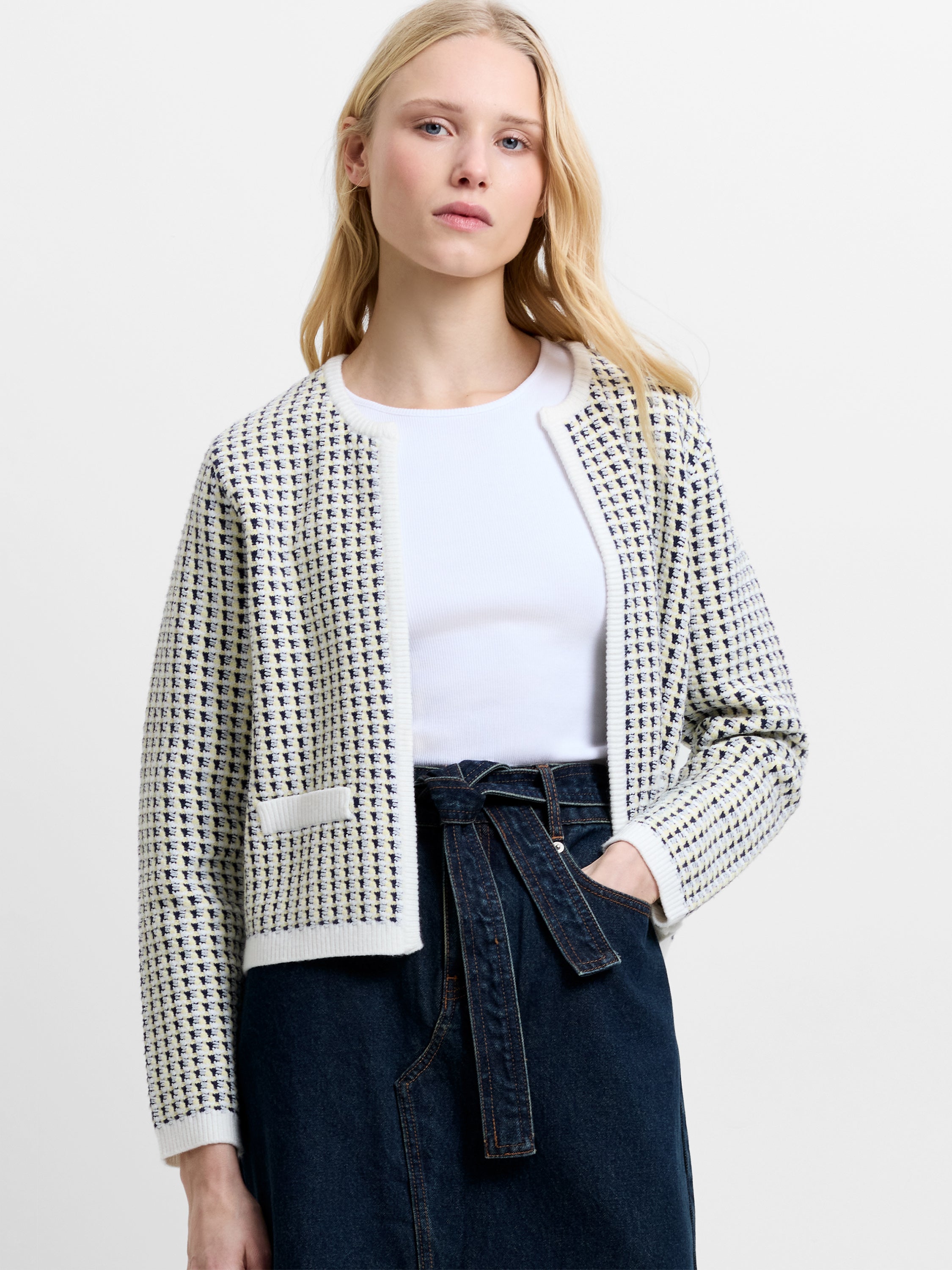 Noar Textured Knit Cardigan