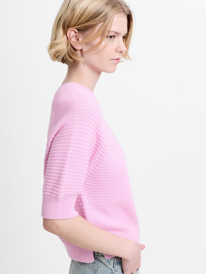 Lily Mozart Purl Knit Short Sleeve Jumper