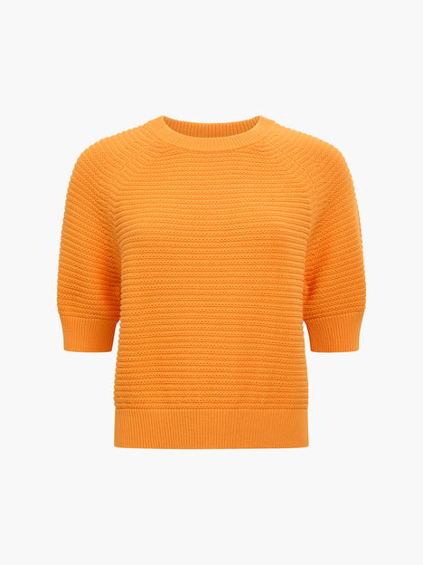 Lily Mozart Purl Knit Short Sleeve Jumper