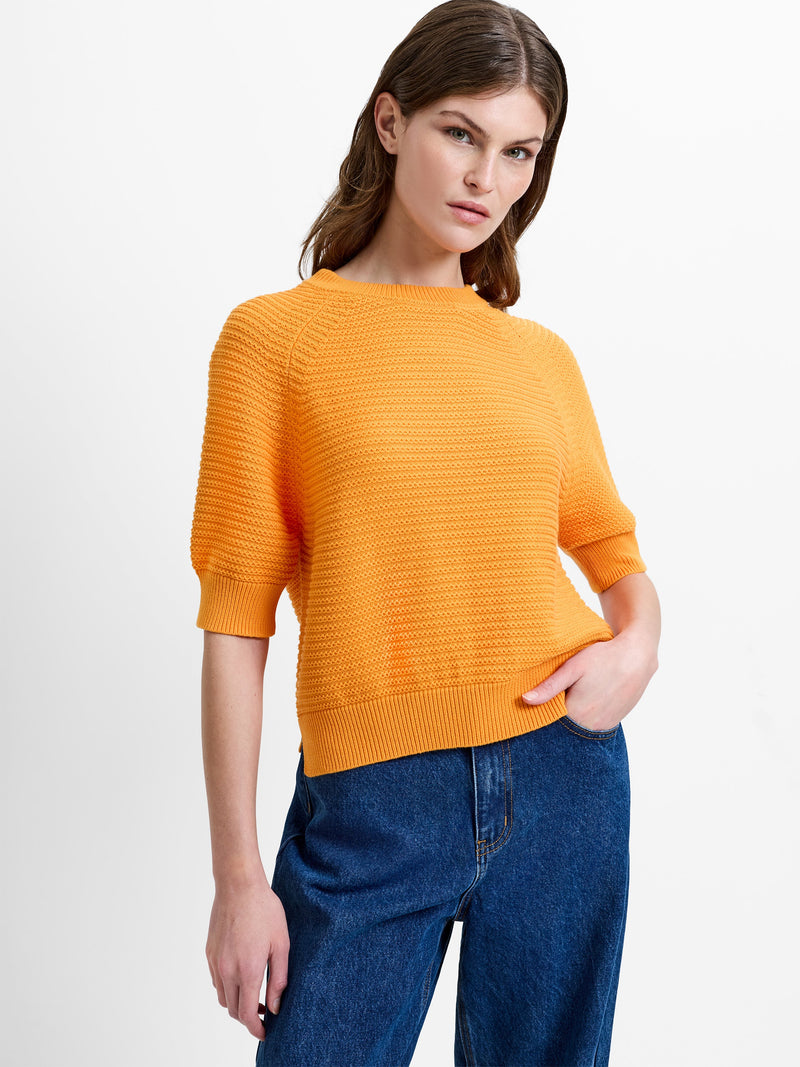 Lily Mozart Purl Knit Short Sleeve Jumper