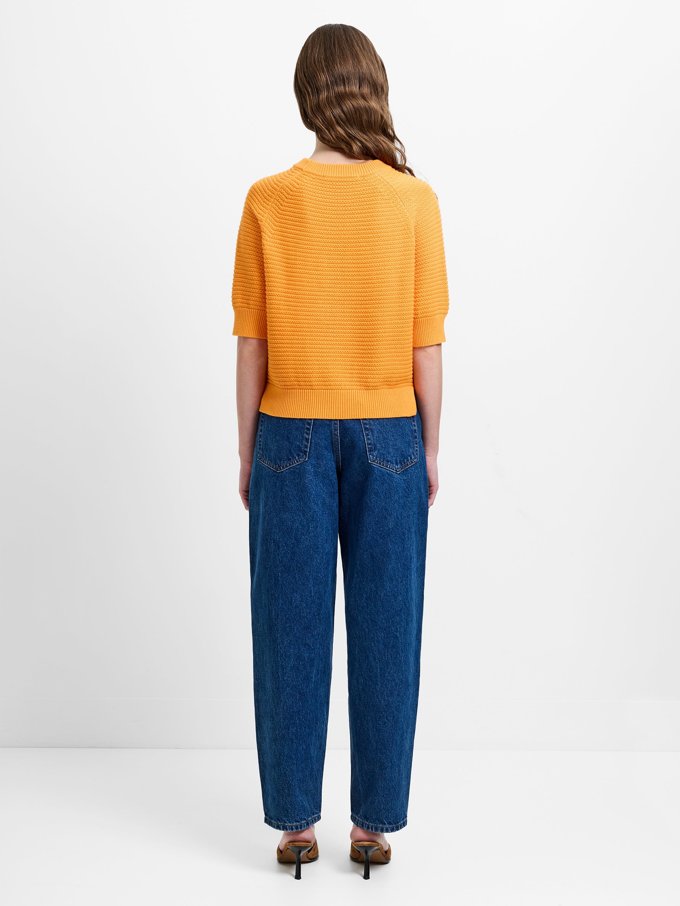 Lily Mozart Purl Knit Short Sleeve Jumper