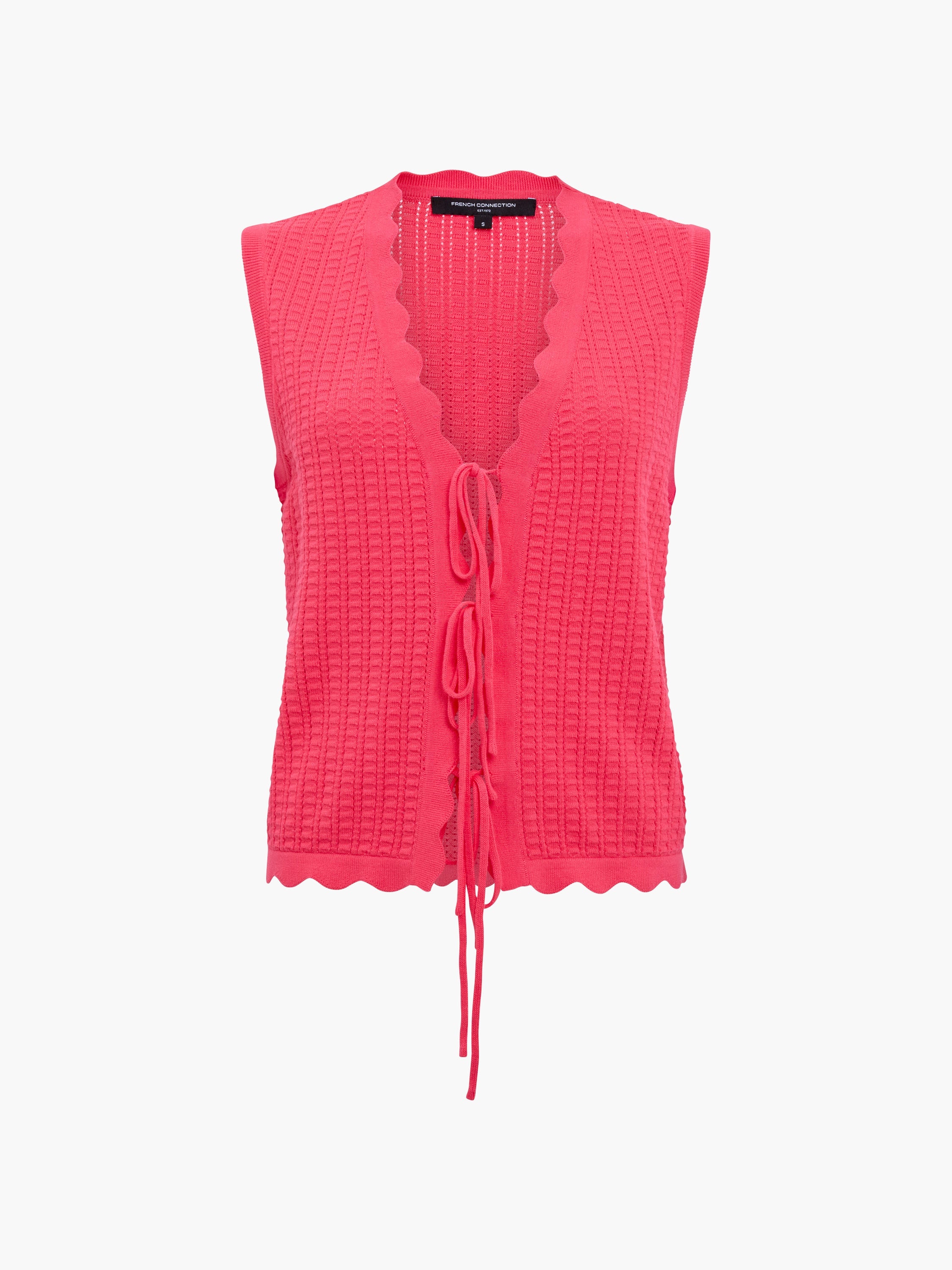 Lois Mozart Knit Tie Up Vest Top
