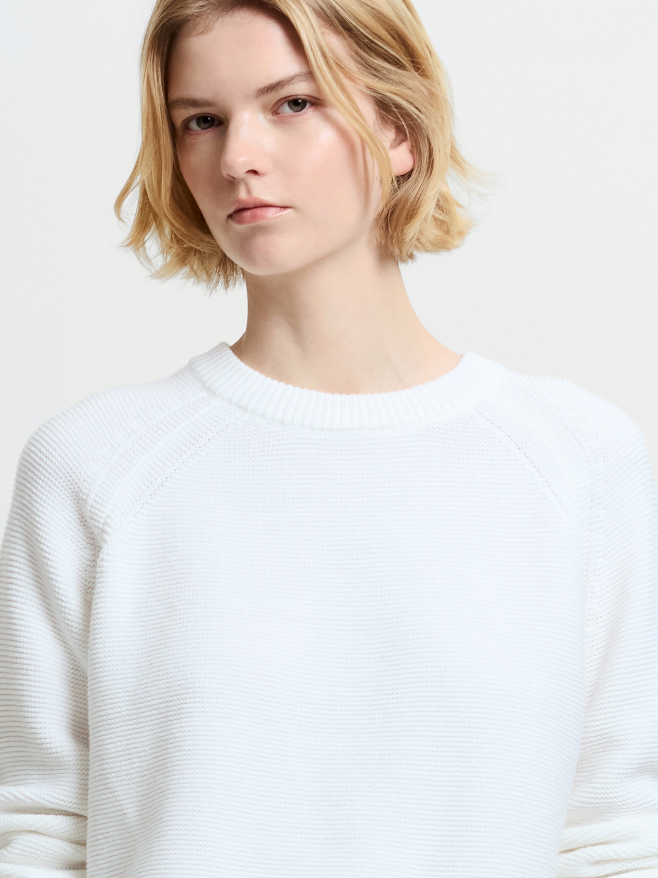 Lilly Mozart Crew Neck Jumper Summer White | French Connection EU