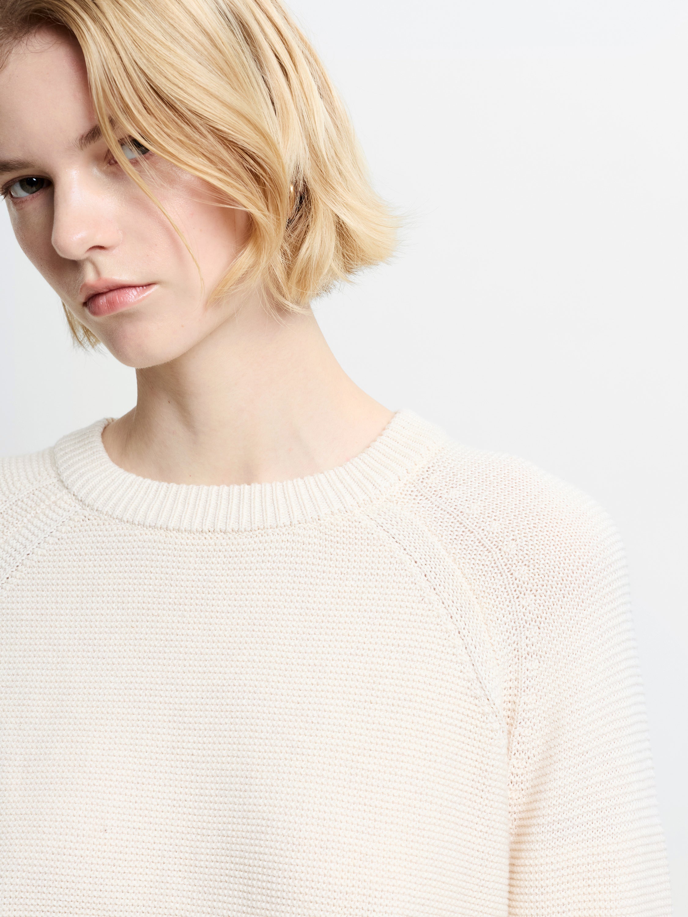 Lily Lilly Mozart Crew Neck Jumper Oatmeal Melange | French Connection EU