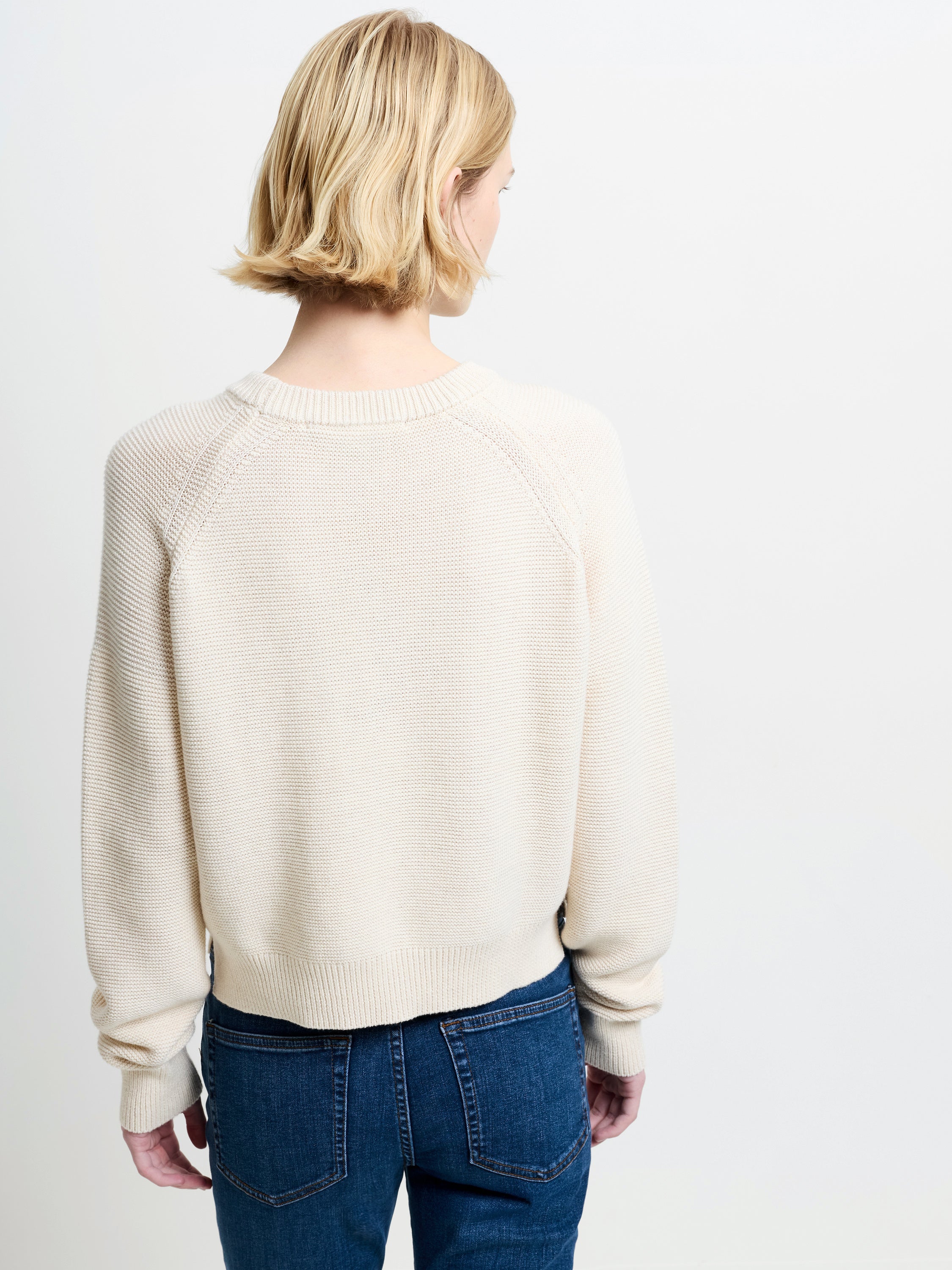 Lily Lilly Mozart Crew Neck Jumper Oatmeal Melange | French Connection EU