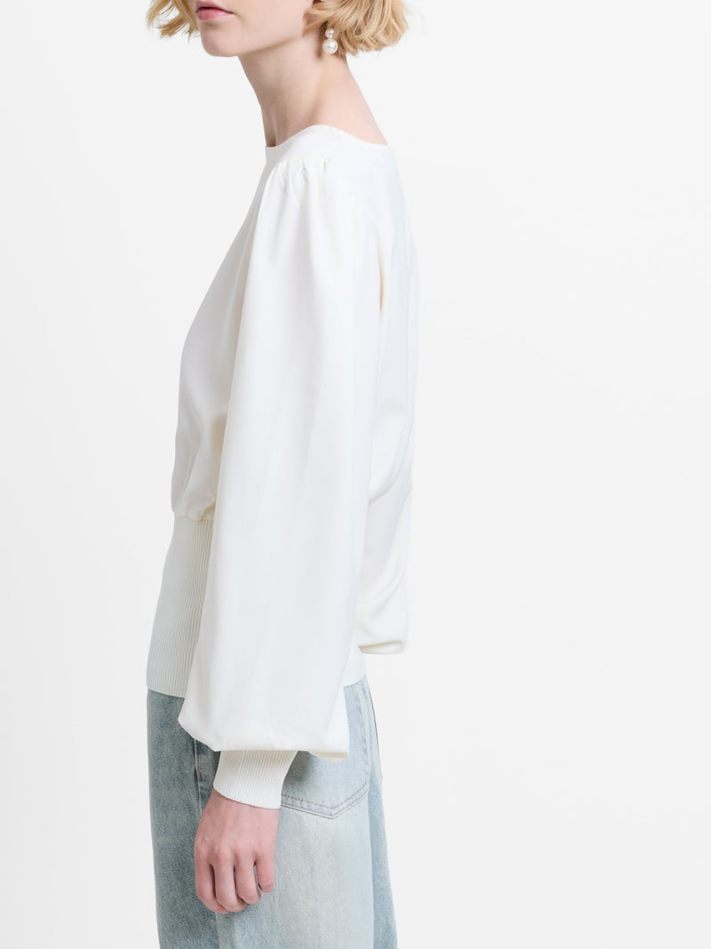 Krista Knit Slash Neck Jumper