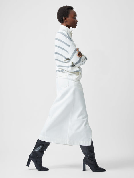 Vhari Recycled Stripe Half Zip Jumper