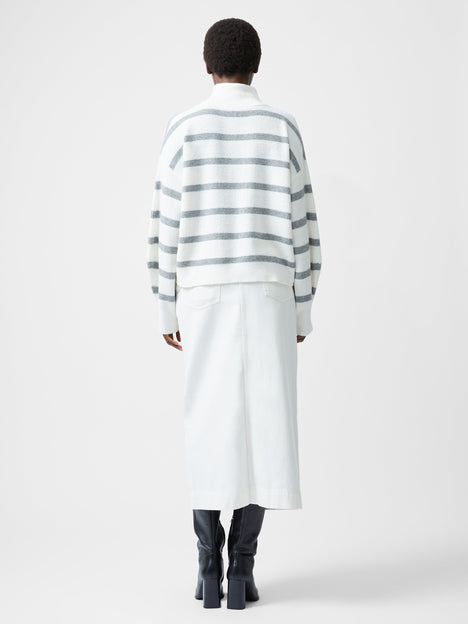 Vhari Recycled Stripe Half Zip Jumper