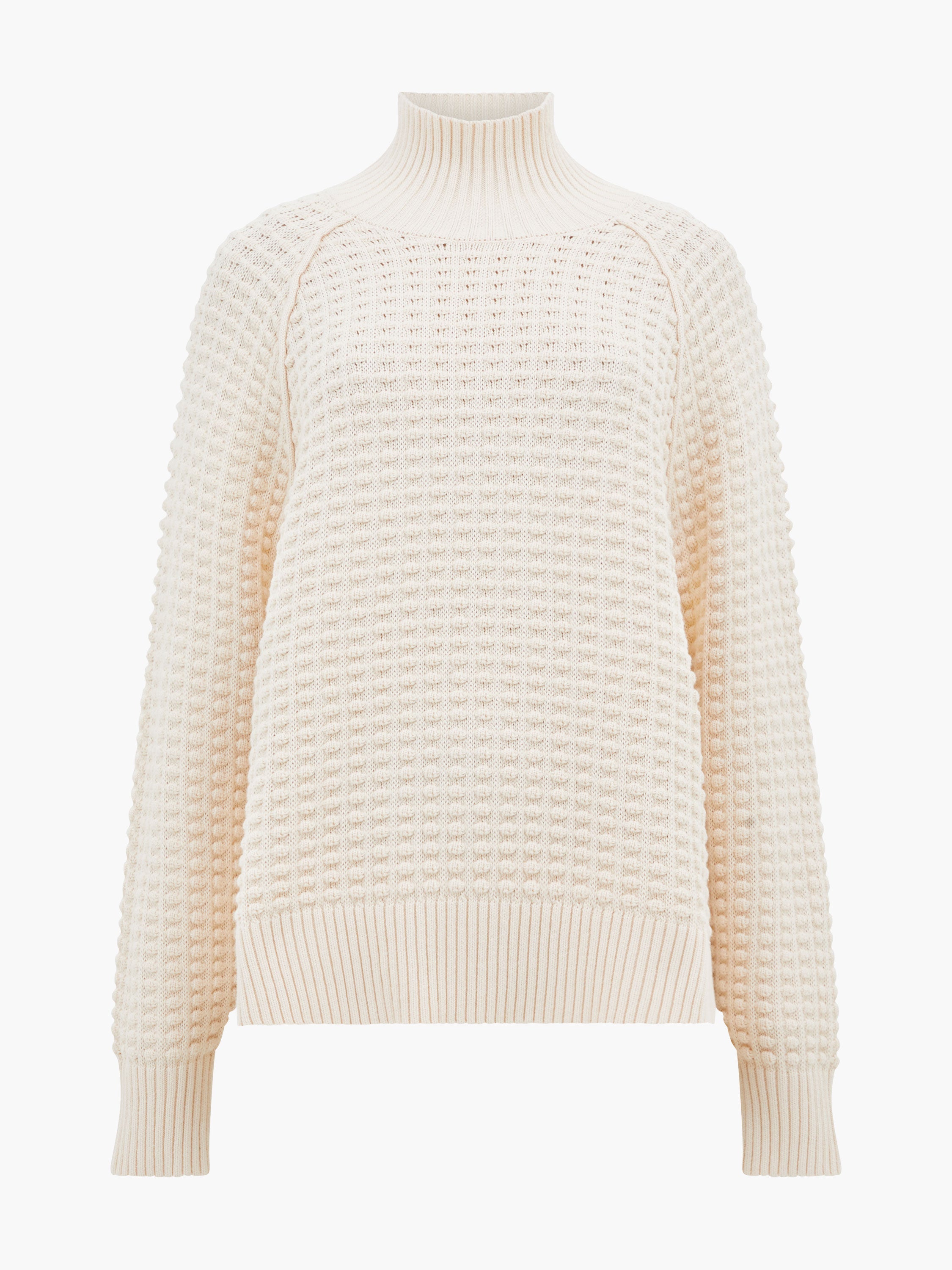 Keya Popcorn Knit Mozart Jumper Cream | French Connection EU