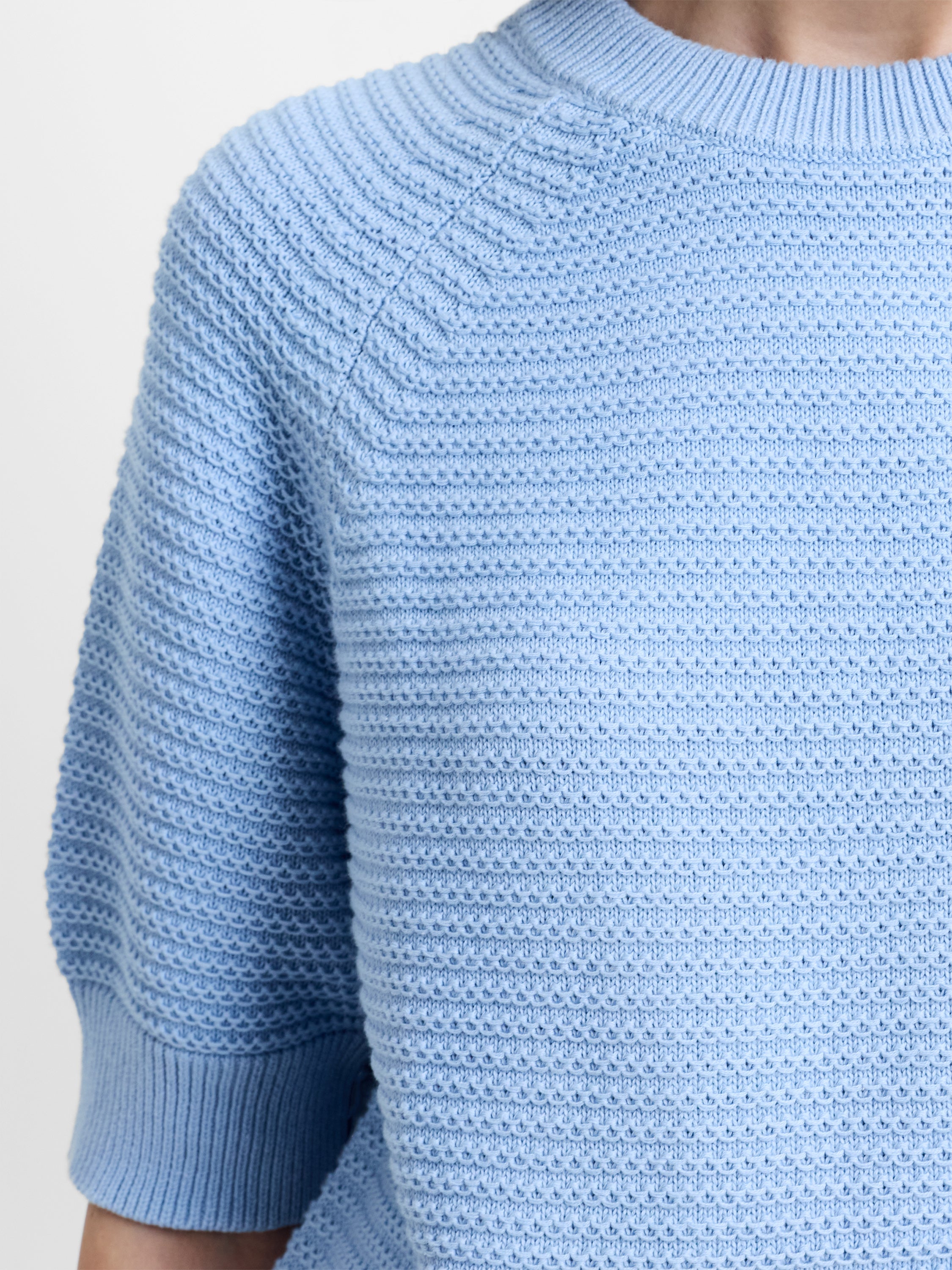 Lily Mozart Short Sleeve Purl Knit Jumper