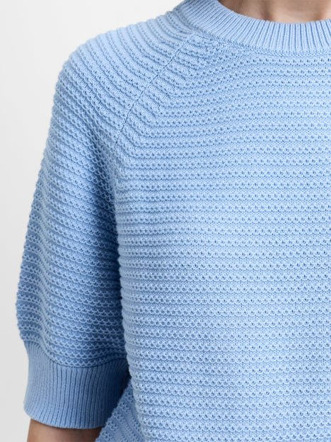 Lily Mozart Short Sleeve Purl Knit Jumper