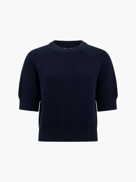 Lily Mozart Short Sleeve Purl Knit Jumper