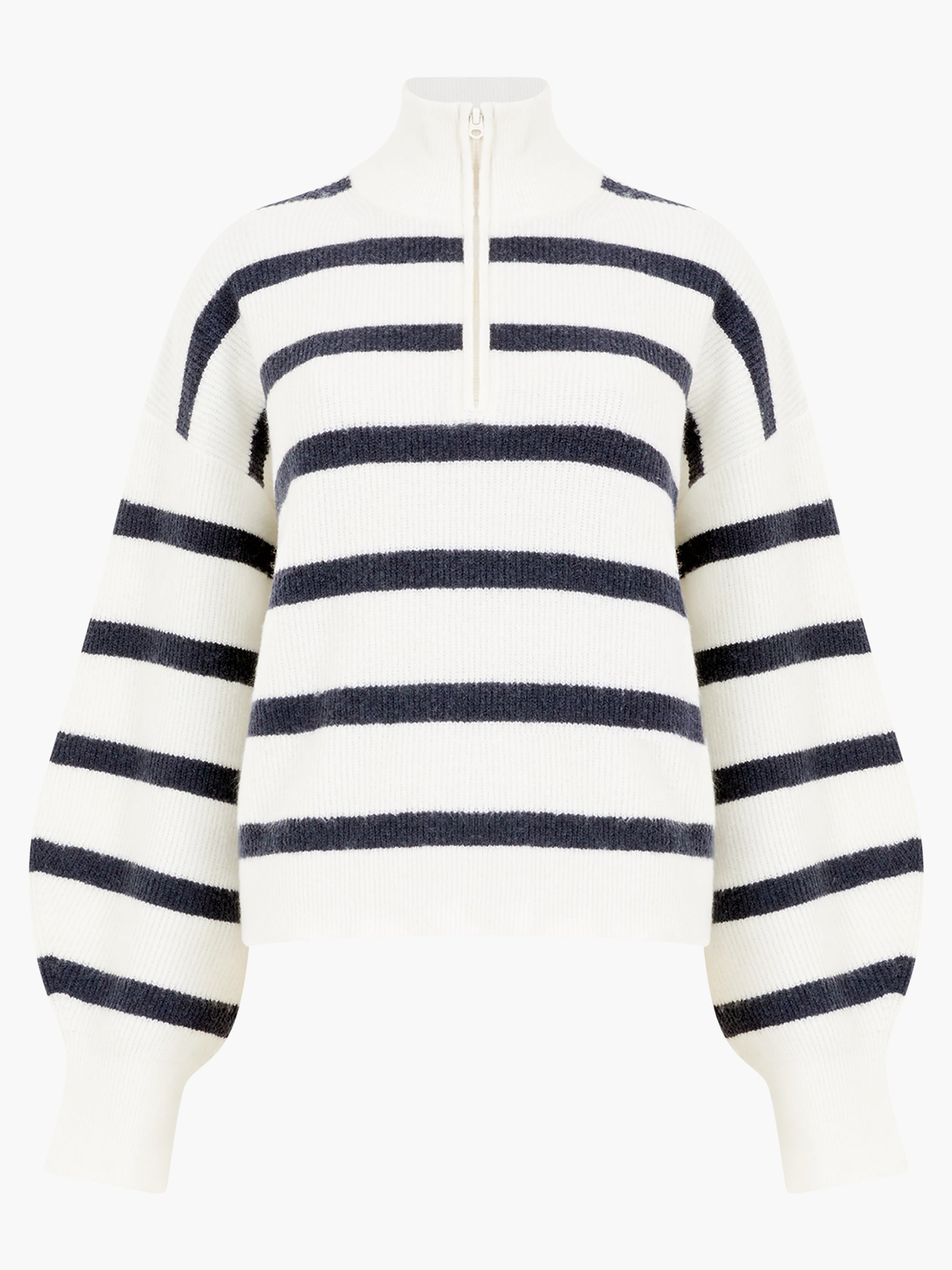 Vhari Recycled Stripe Half Zip Jumper