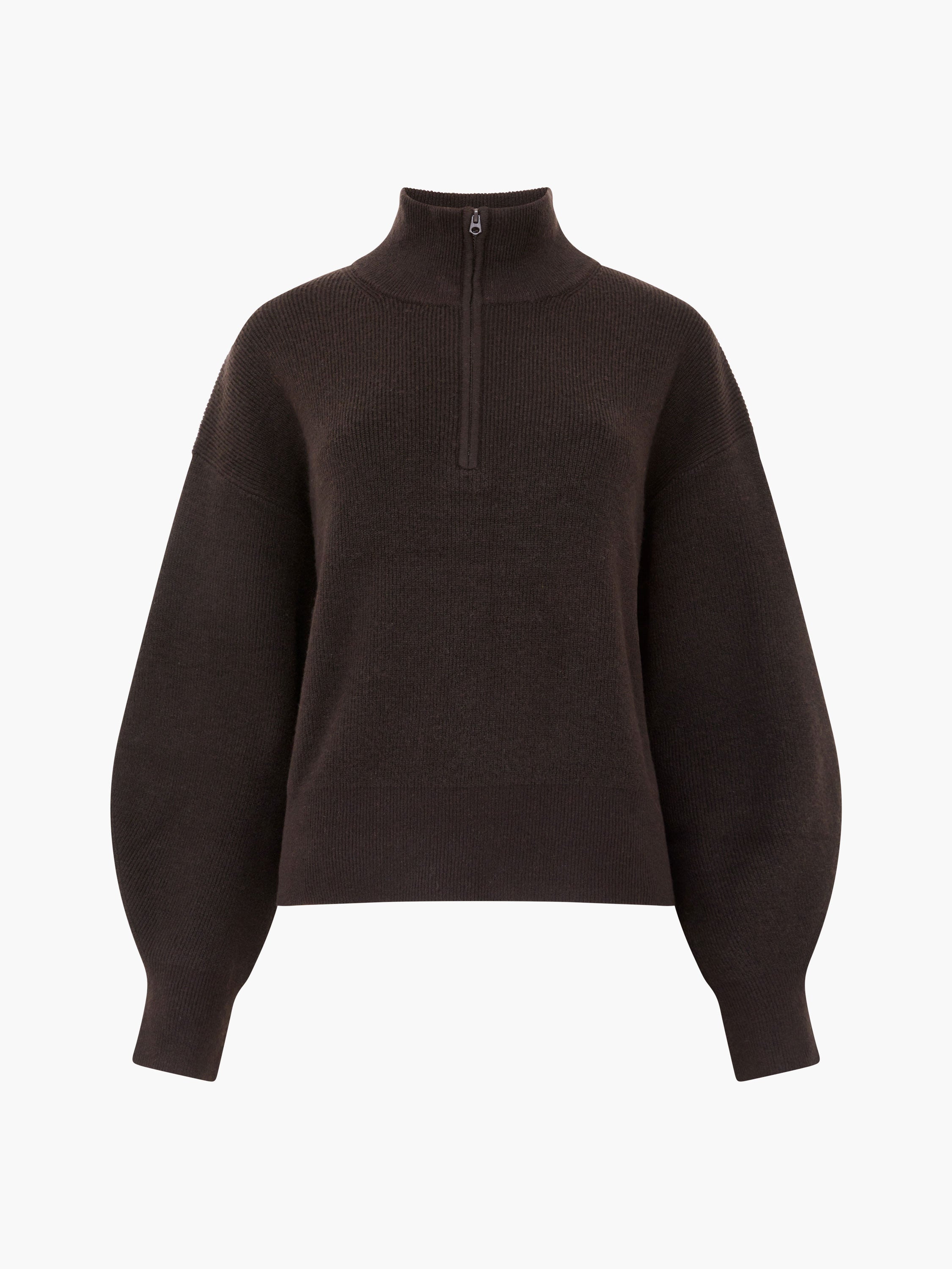 Lightweight Vhari Recycled Half Zip Jumper