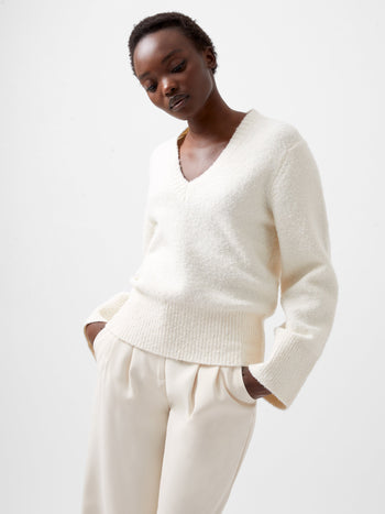 Melissa Boucle V-Neck Jumper