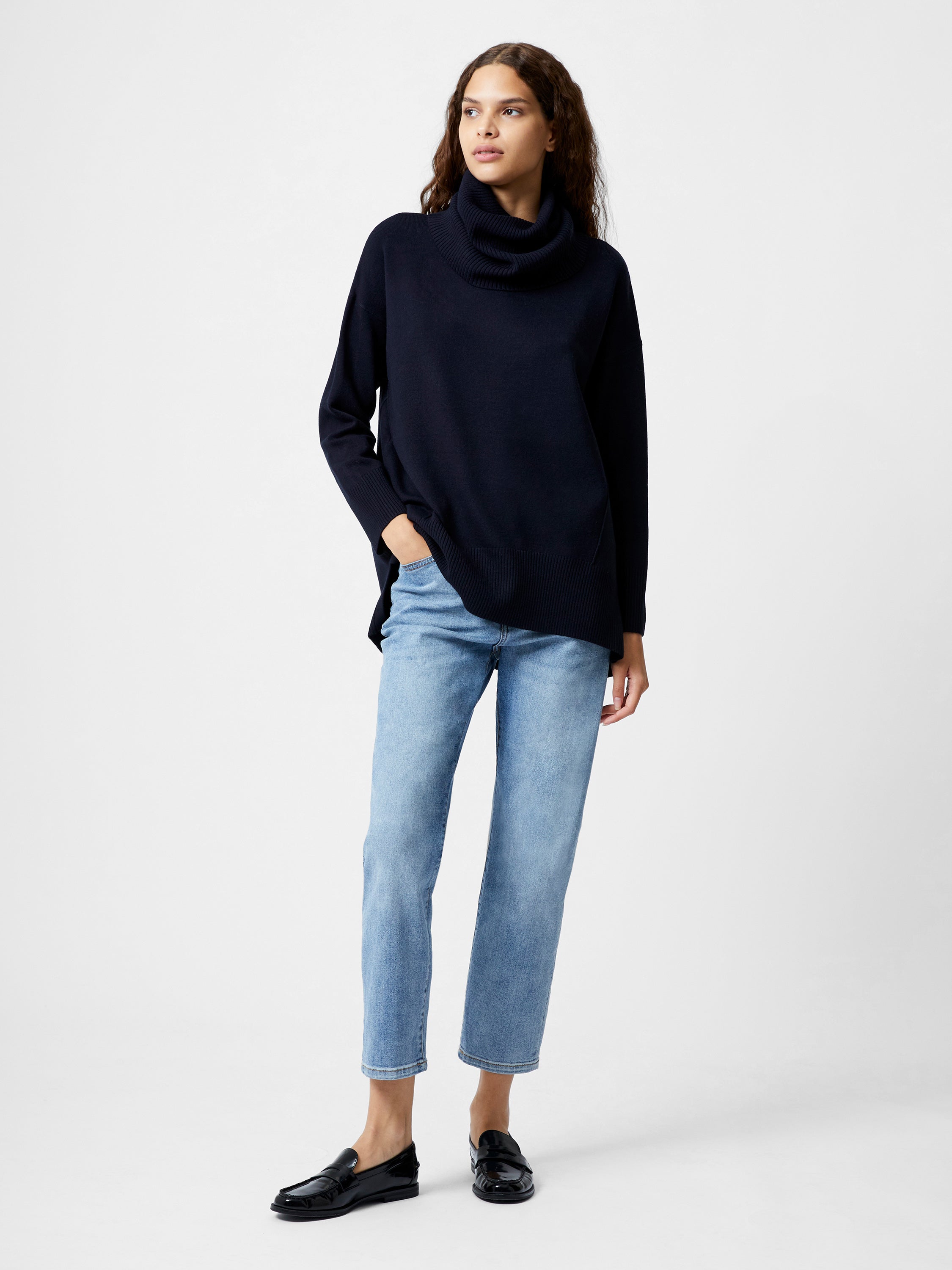 Babysoft Ribbed Cowl Neck Jumper | French Connection EU