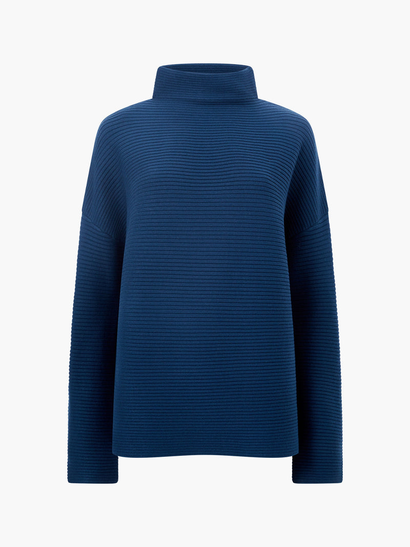 Babysoft Ribbed Mock Neck Jumper