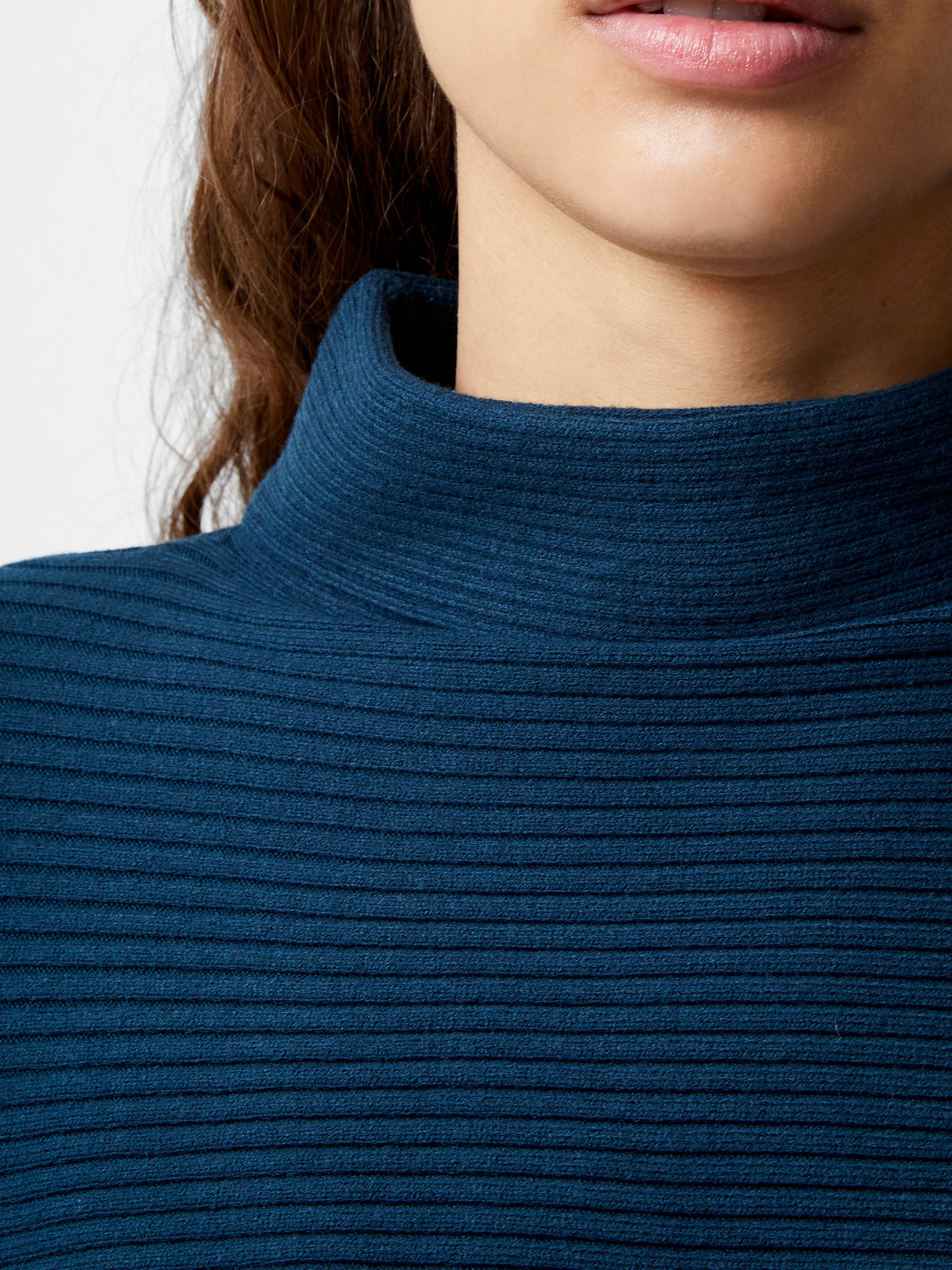 Babysoft Ribbed Mock Neck Jumper