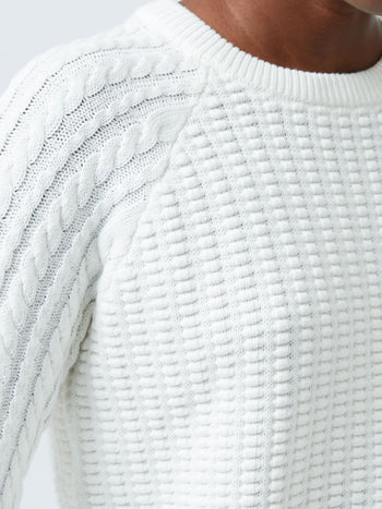 Mozart Popcorn Cable Knit Jumper