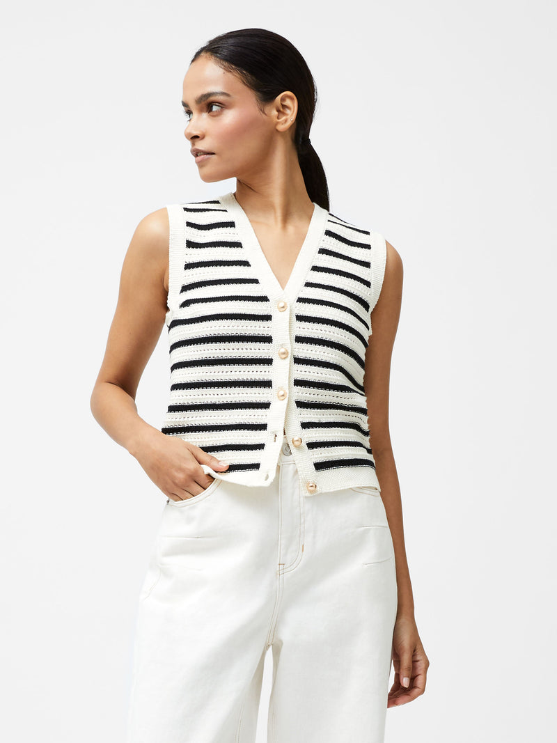 Lumi Mozart Stripe Knit Waistcoat