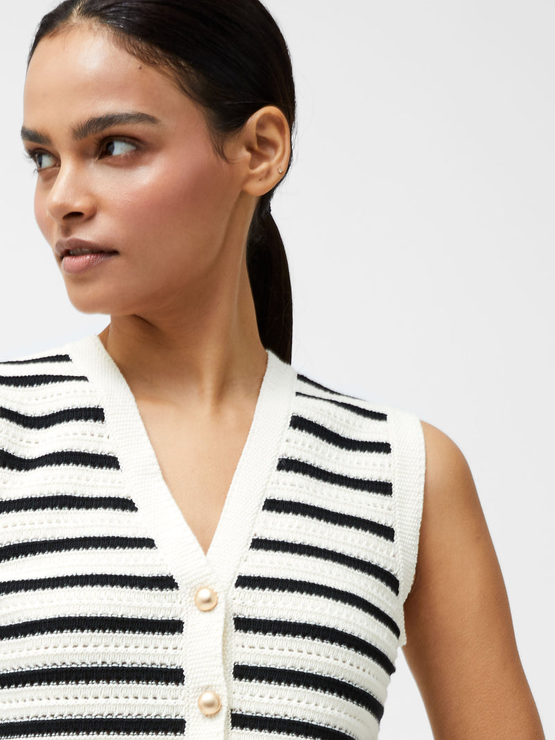 Lumi Mozart Stripe Knit Waistcoat