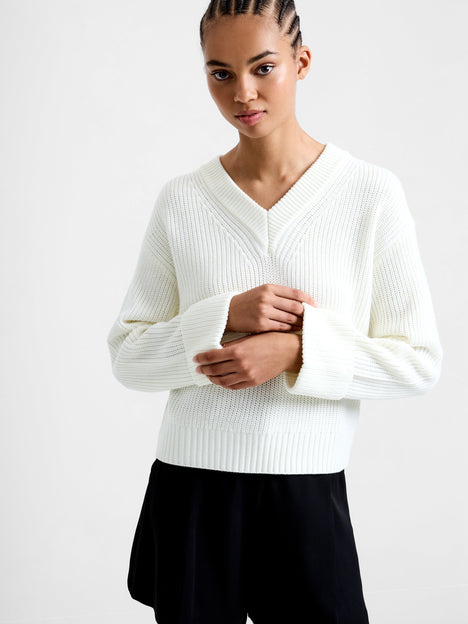 Joss Long Sleeve V Neck Jumper