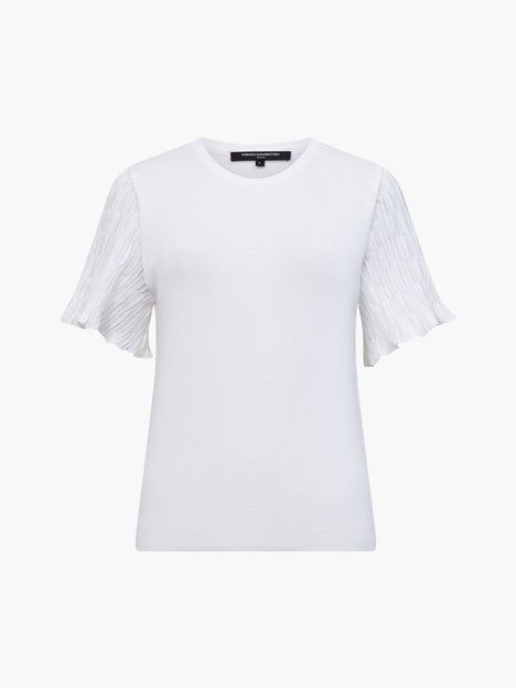 Levy Pleated Short Sleeve Top