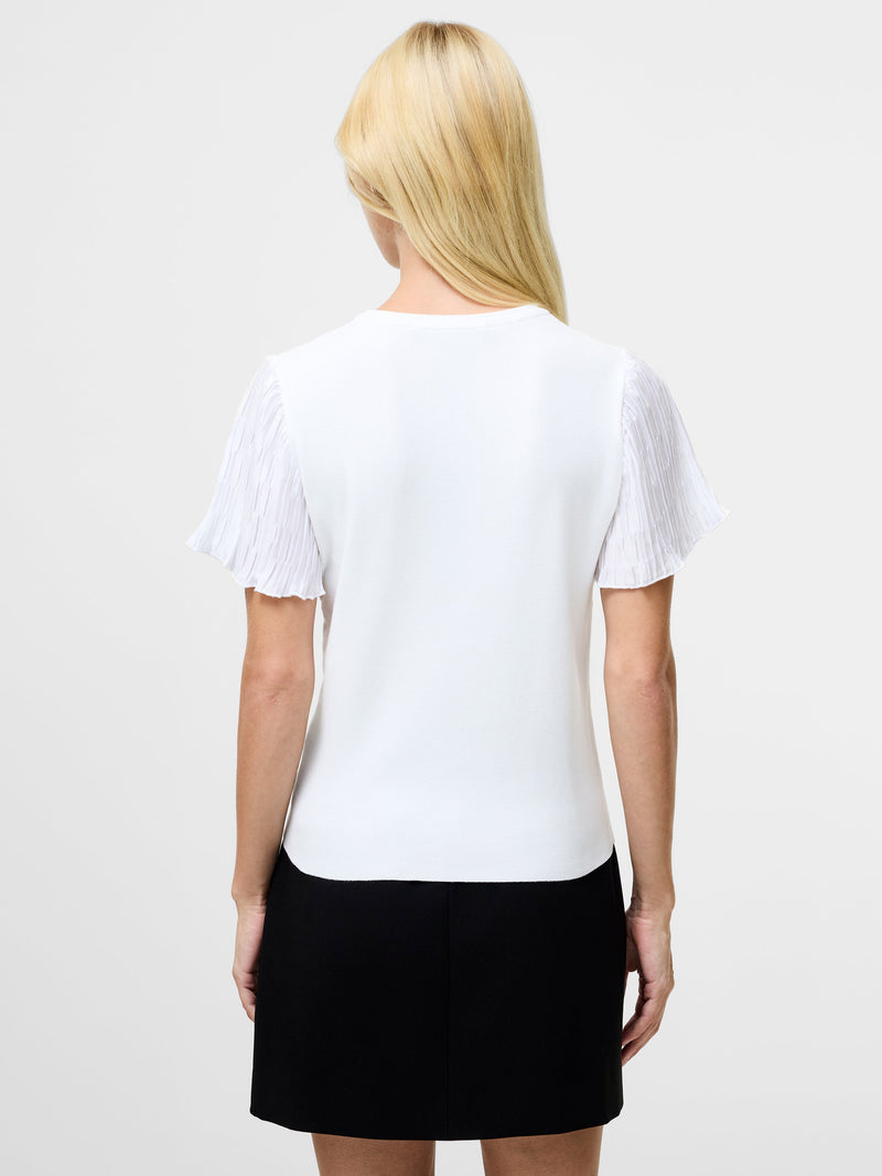Levy Pleated Short Sleeve Top