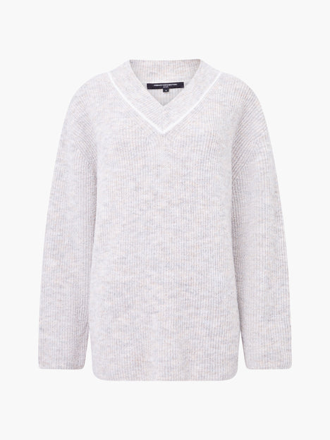 Kezia Recycled Vertical V Neck Jumper