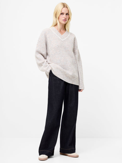 Kezia Recycled Vertical V Neck Jumper
