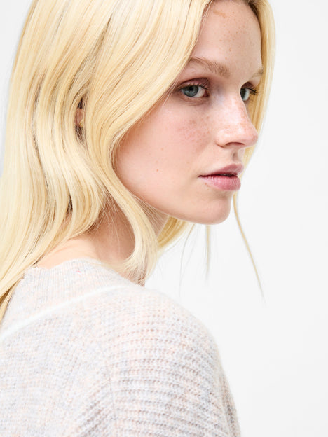 Kezia Recycled Vertical V Neck Jumper