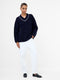 Kezia Recycled Vertical V Neck Jumper