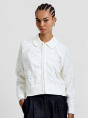 Diella Knit Applique Cardigan