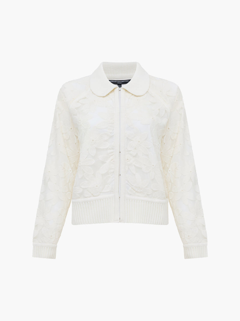 Diella Knit Applique Cardigan