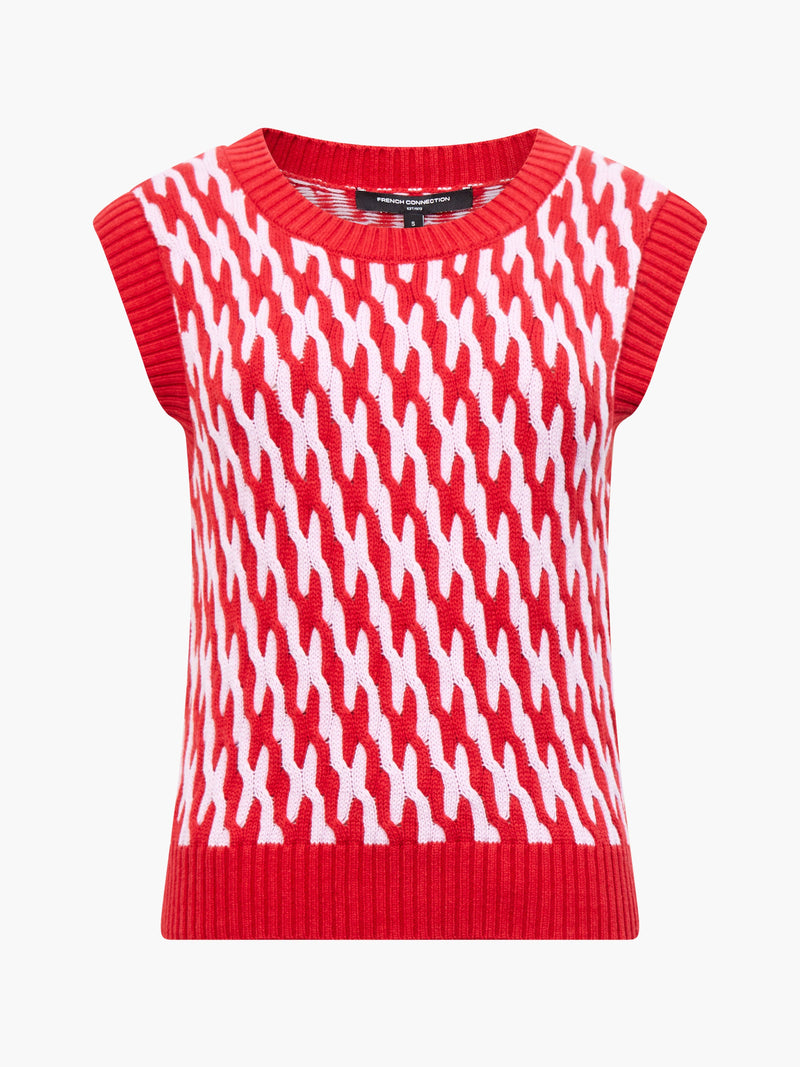 Klara Flec Abstract Striped Vest