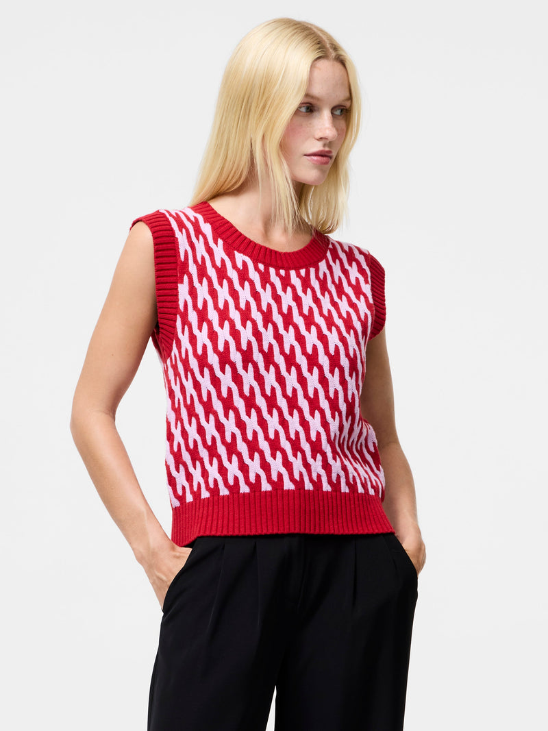 Klara Flec Abstract Striped Vest