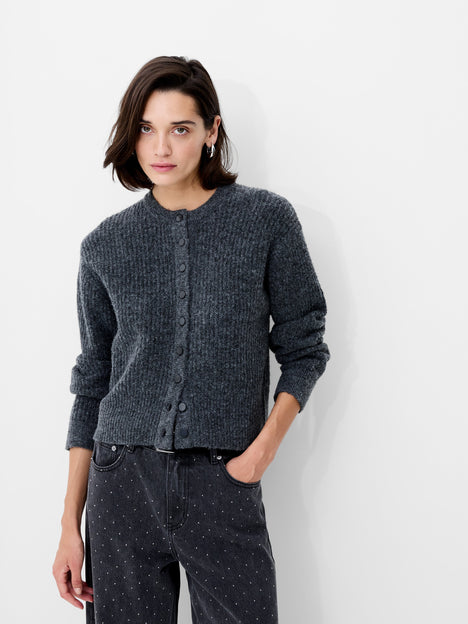 Kezia Recycled Knit Long Sleeve Cardigan