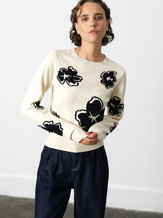Paislee Floral Jacquard Jumper