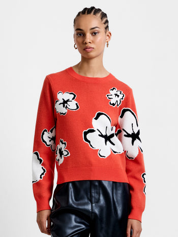 Paislee Floral Jacquard Jumper